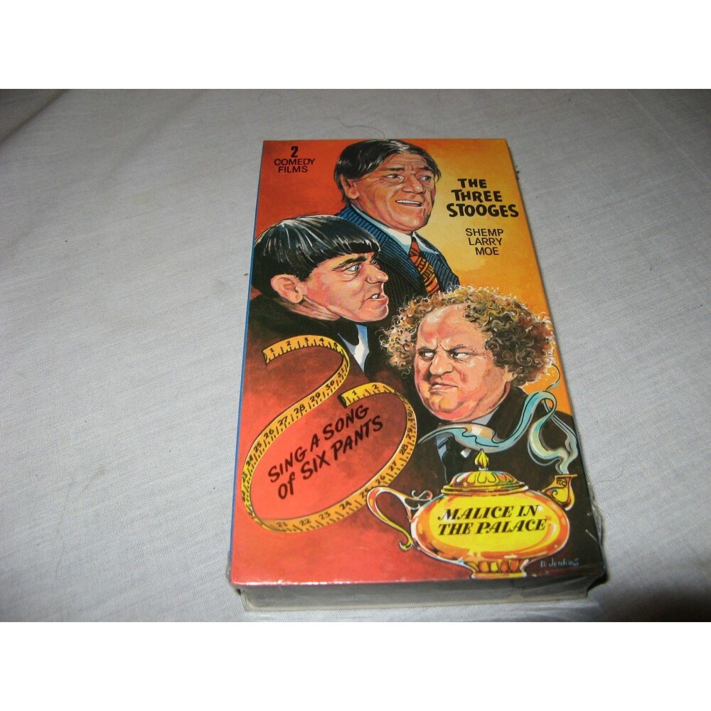 VHS Tape The Three Stooges 2 Comedy Films Larry Moe Shemp NEW SEALED